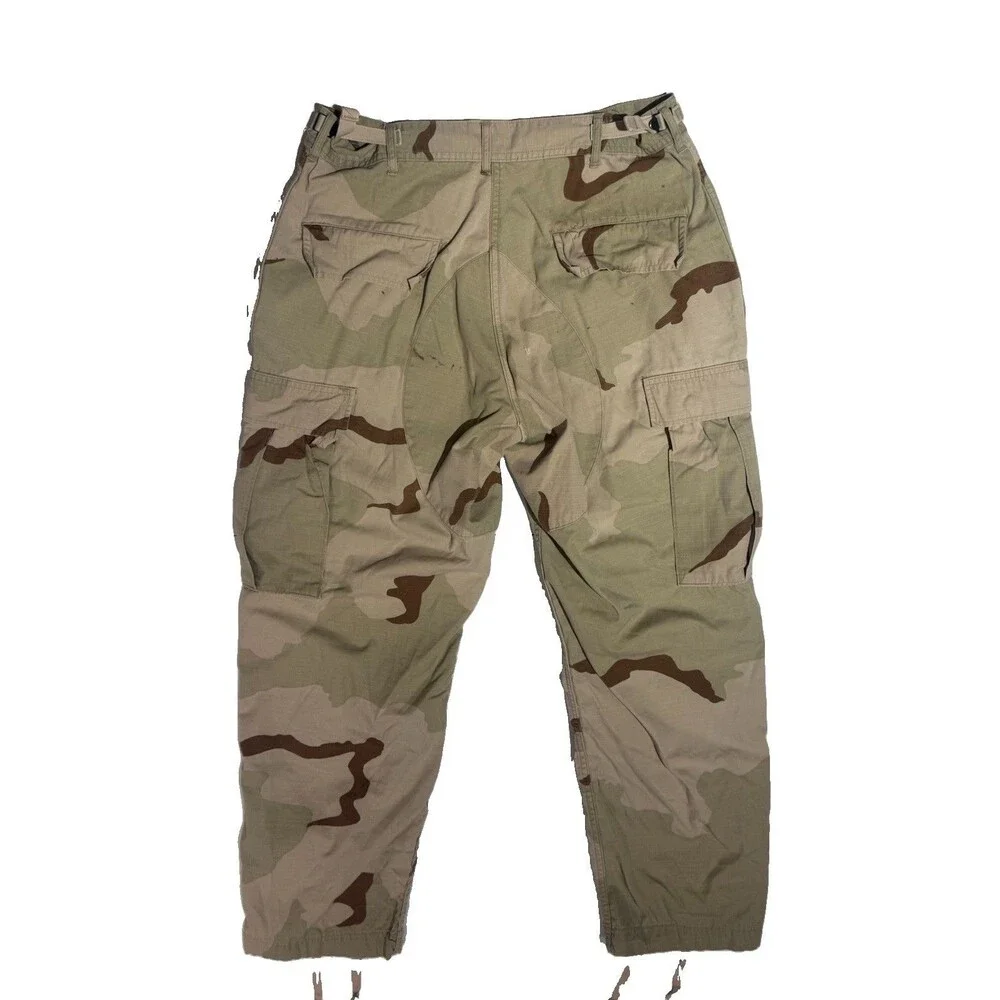 Vtg USGI DCU Cargo Pants Mens Med Short Desert Camo Combat Ripstop Made USA 90s